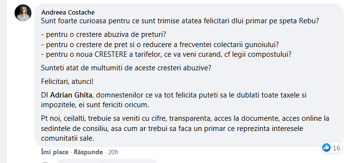 Scumpire REBU in Domnesti