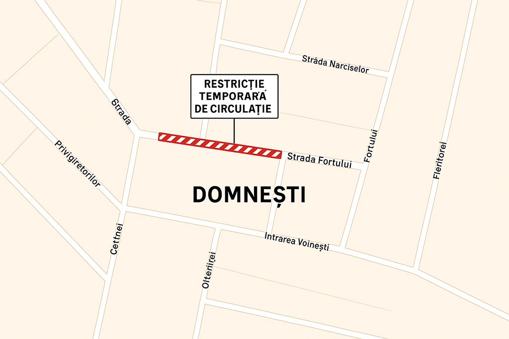 Restrictii de circulatie in Domnesti Ilfov