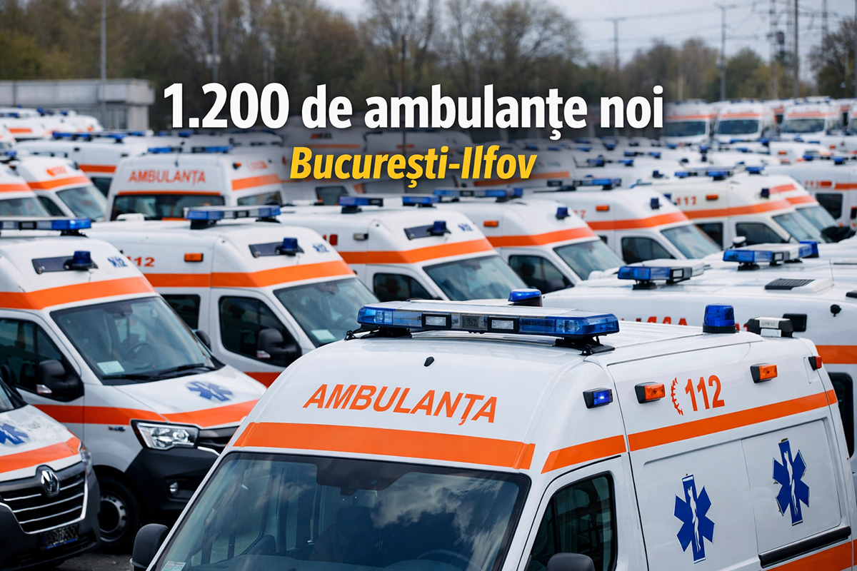 1.200 de ambulanţe noi Bucureşti-Ilfov