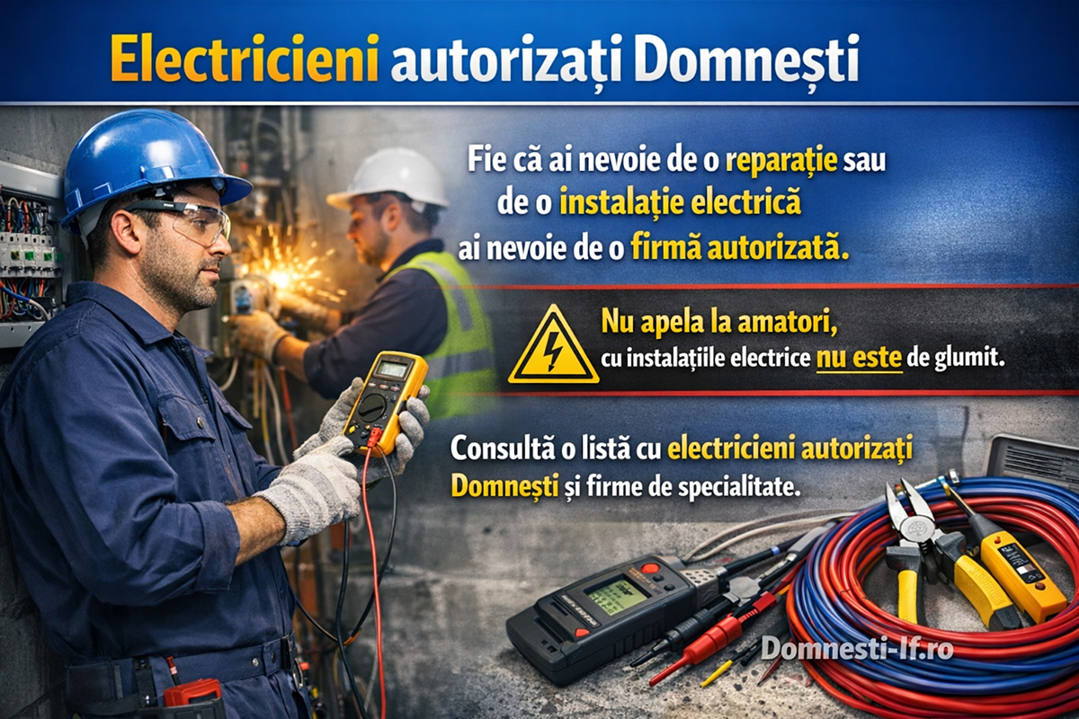 Electricieni autorizati Domnesti Ilfov