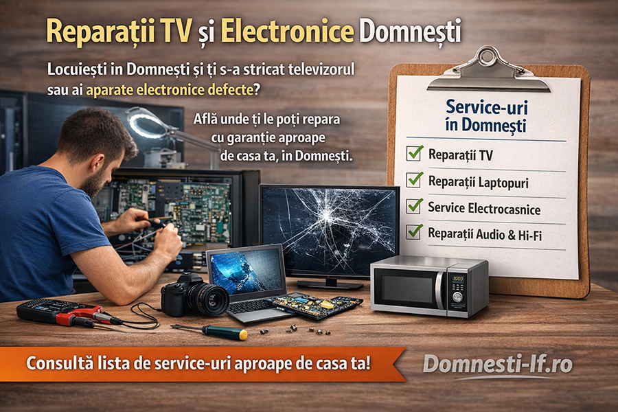 Reparatii TV si electronice Domnesti Ilfov