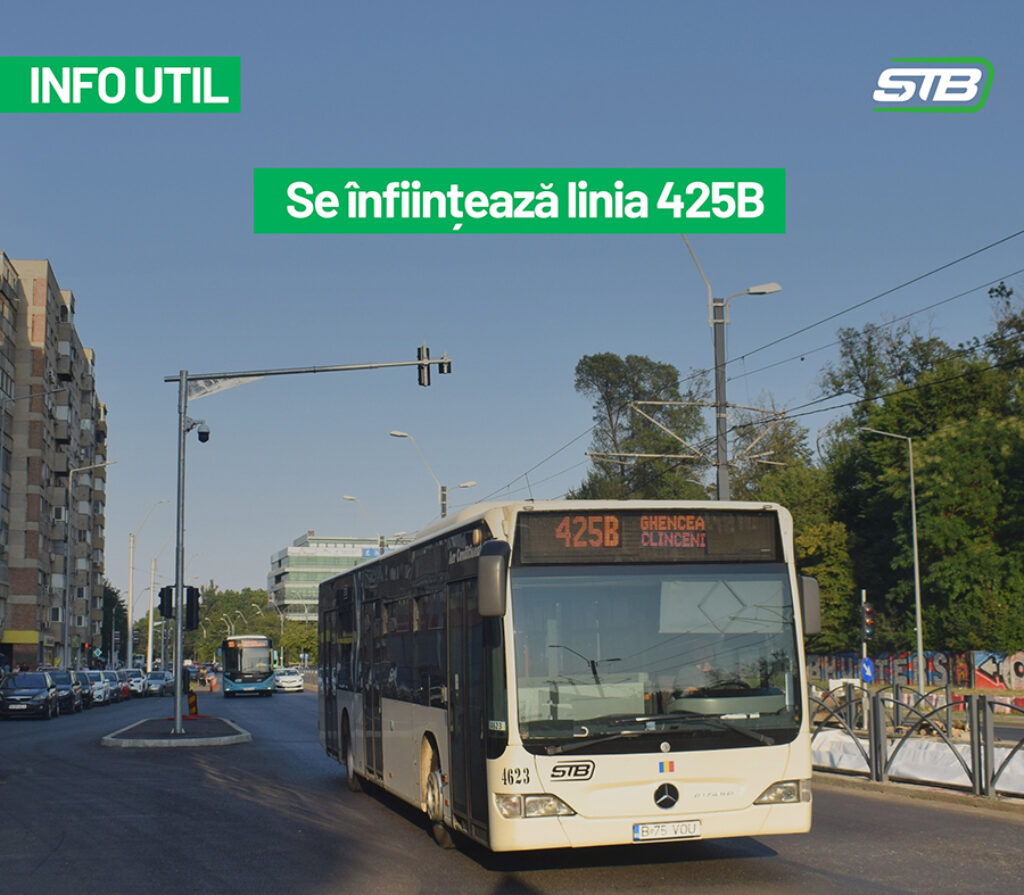 Se înființează linia 425B Ilfov