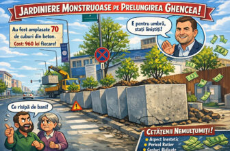 Jardinierele imense de pe Prelungirea Ghencea