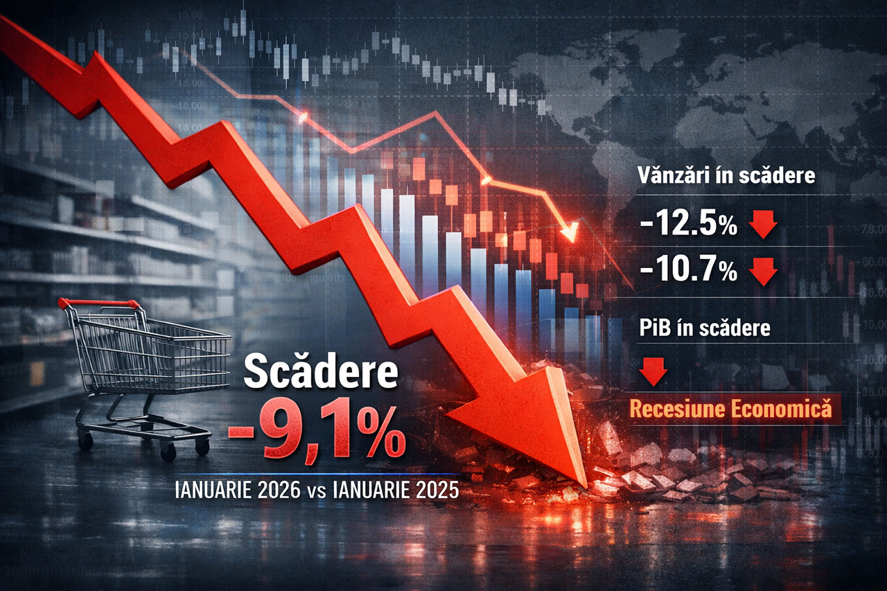 Scaderi record ale vanzarilor in ianuarie 2026