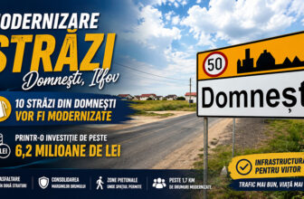 10 străzi din Domnești vor fi modernizate