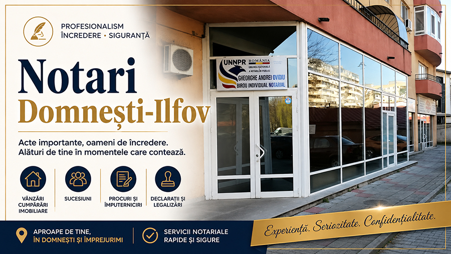 Notari în apropiere de Domnești